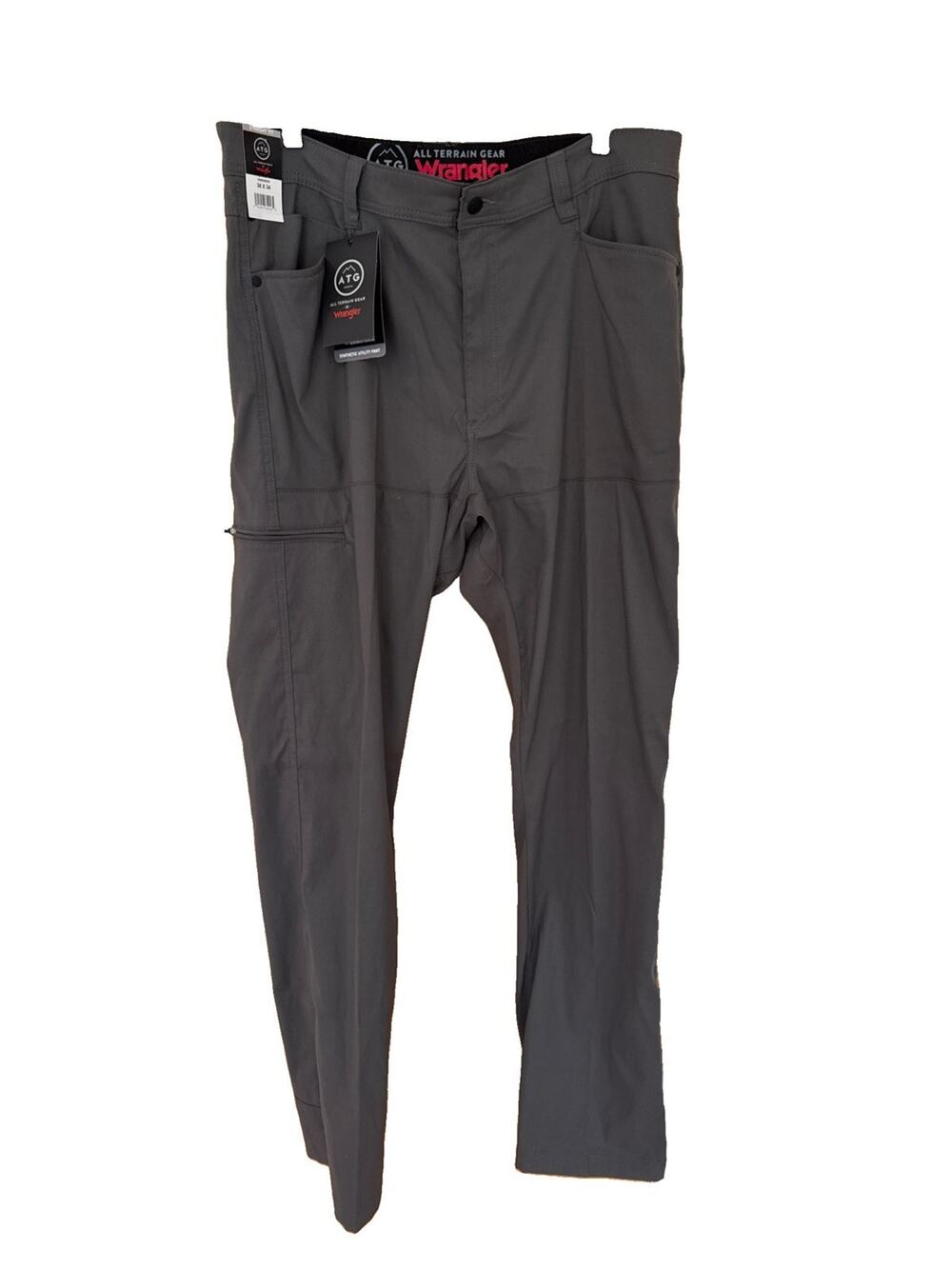 Wrangler All Terrain Gear Gray pants Men’s 38x34 Water Repellent New